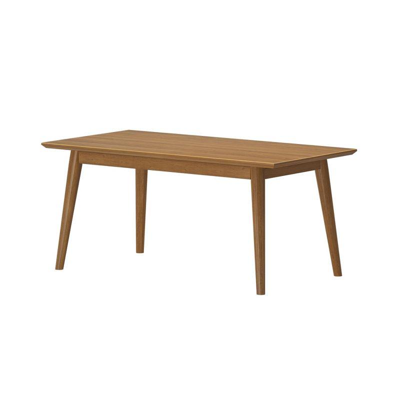 Plank+Beam 40" Mid Century Modern Coffee Table, Solid Wood Tables for Living Room