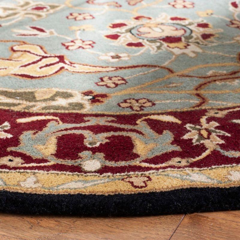 Heritage HG794 Handmade Accent Rug - 2'x3' - Light Blue/Red - Safavieh