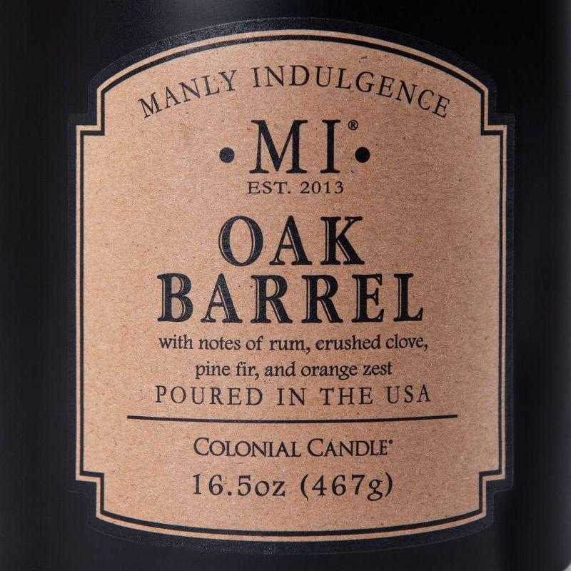 16.5oz Jar Candle Classic Collection Oak Barrel - Manly Indulgence