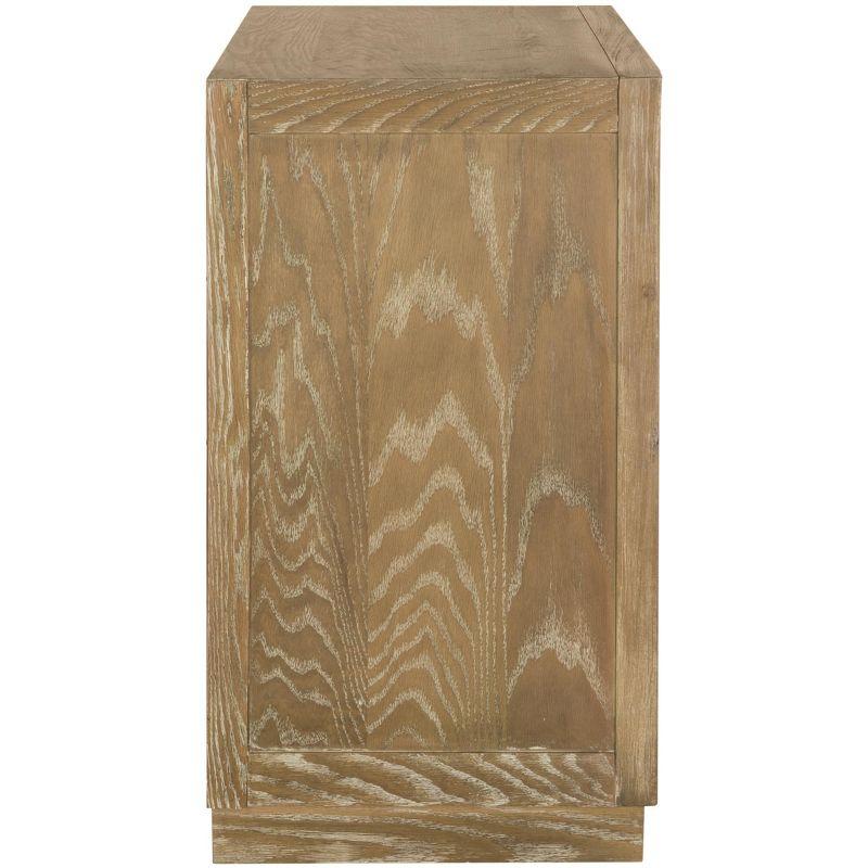 Catalina 3 Drawer Chest - CHS6400 - Rustic Oak/Mirror - Safavieh