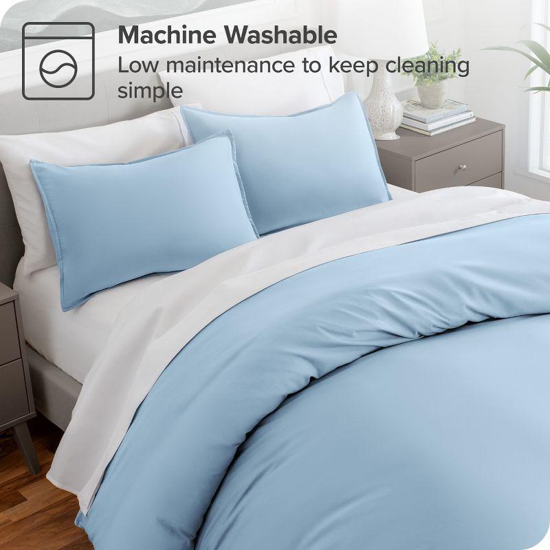 Light Blue Ultra-Soft Microfiber Twin/Twin XL Duvet Cover Set