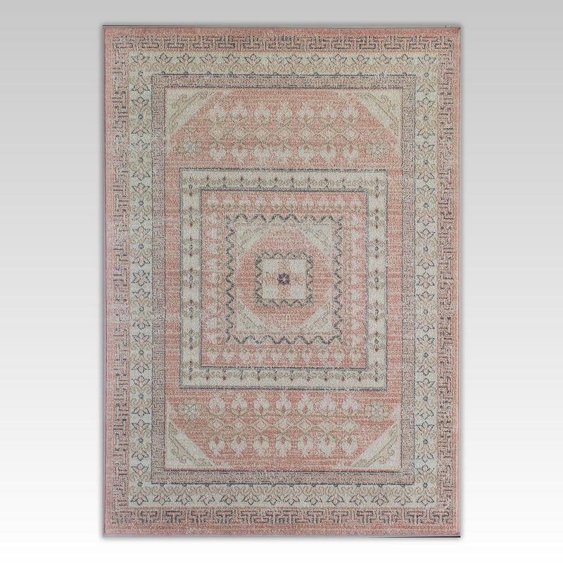 Rugs America Harper Pink Transitional Vintage Area Rug