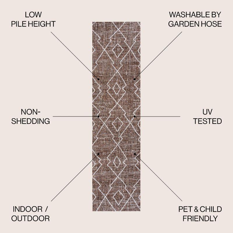 Carwa  Diamond Trellis Indoor/Outdoor Area Rug - JONATHAN Y