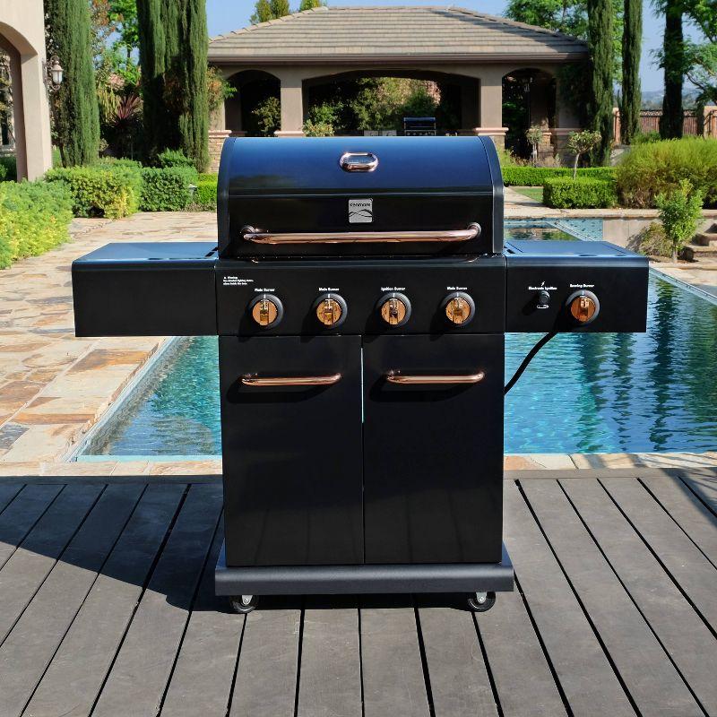 Kenmore 4-Burner Propane Gas Grill with Searing Side Burner