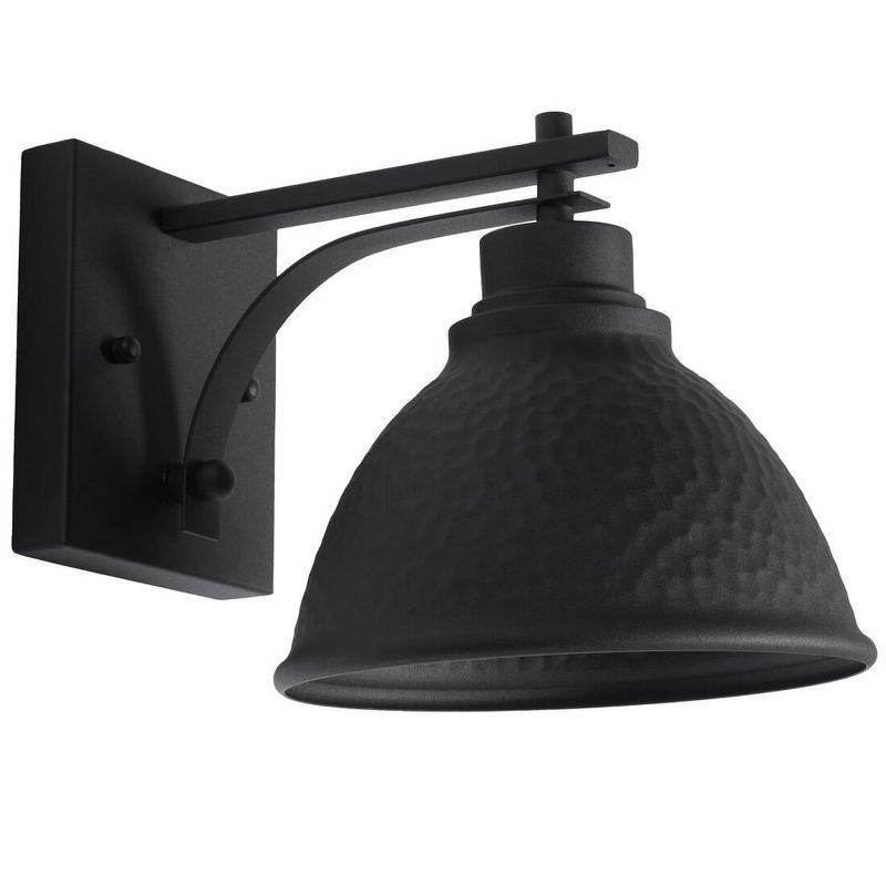 Melila Outdoor Wall Sconce Lights (Set of 2) - Black - Safavieh.