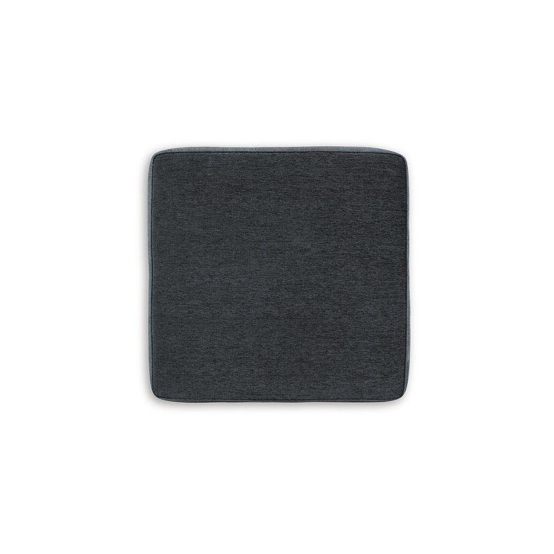 Signature Design by Ashley Contemporary Abinger Oversized Accent Ottoman Chenille Smoke