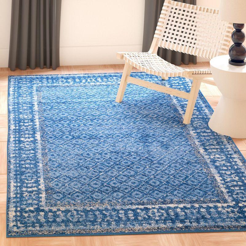 Adirondack ADR110 Machine Made Indoor Accent Rug - Light Blue/Dark Blue - 3'x5' - Safavieh