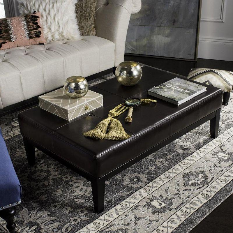 Fulton Rectangular Cocktail Ottoman  - Safavieh