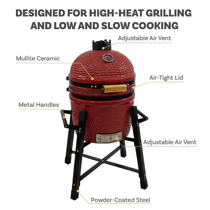 Mullite Kamado Grill with Stand