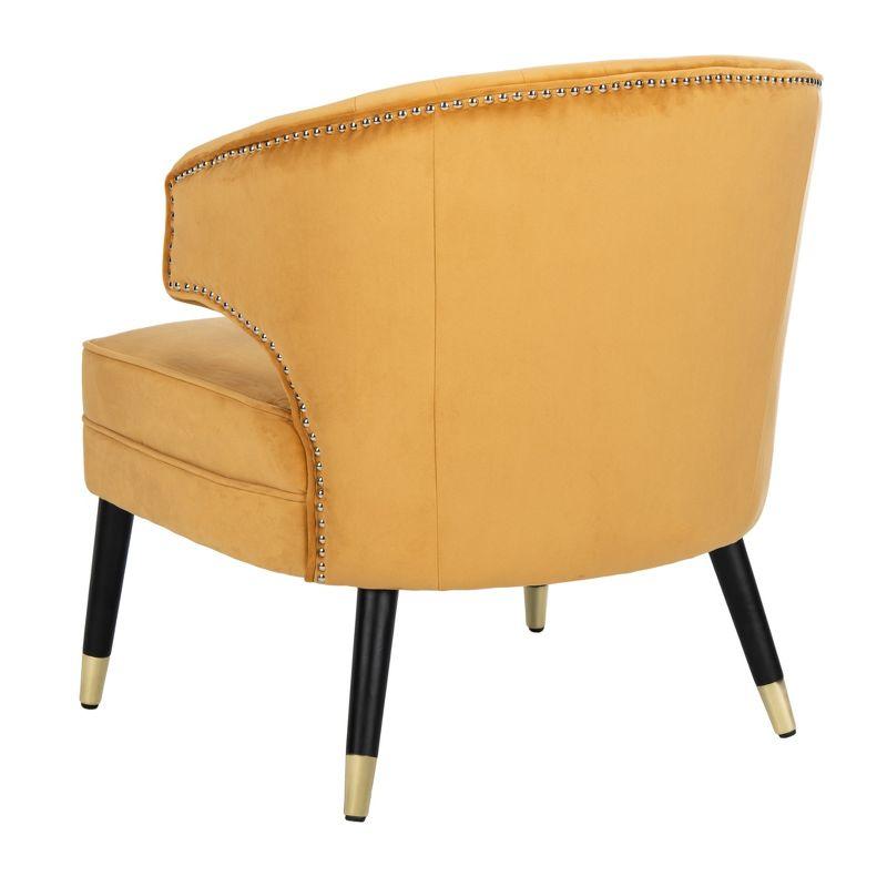 Stazia Wingback Accent Chair - ACH4502 - Marigold/Black - Safavieh
