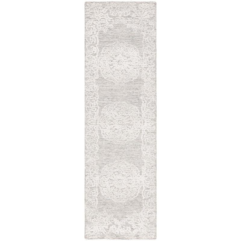 Charlton Home® Bathulda Hand Tufted 60% Wool, 20% Bamboo Silk, 20% Cotton With Cotton Backing Floral Rug