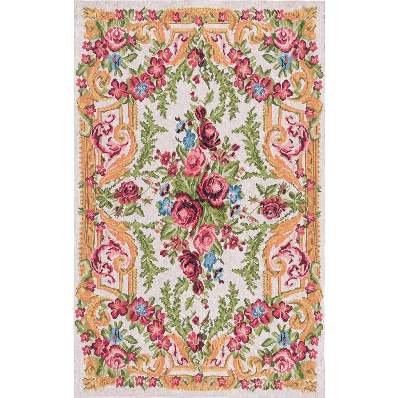 Classic Vintage CLV112 Power Loomed Area Rug - Ivory/Rose - 5'x8' - Safavieh.
