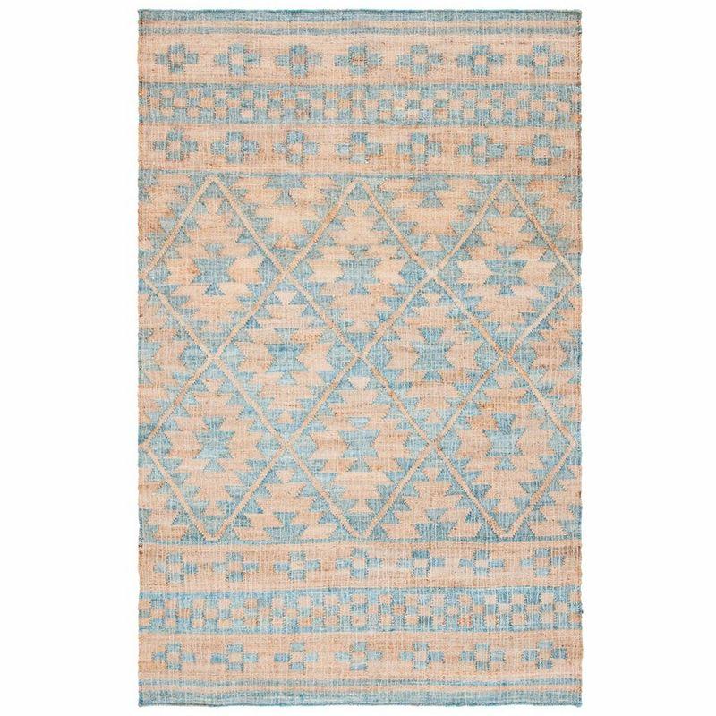 Kilim KLM757 Hand Woven Area Rug - Blue/Natural - 8'9"x11'9" - Safavieh.