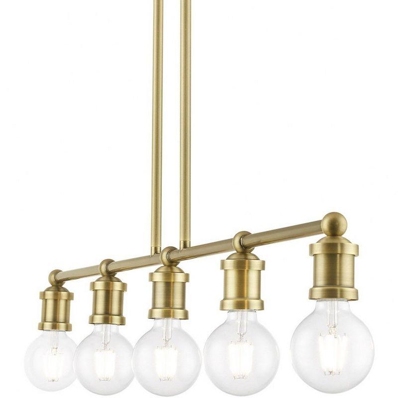 Livex Lighting Lansdale 5 - Light Chandelier in  Antique Brass