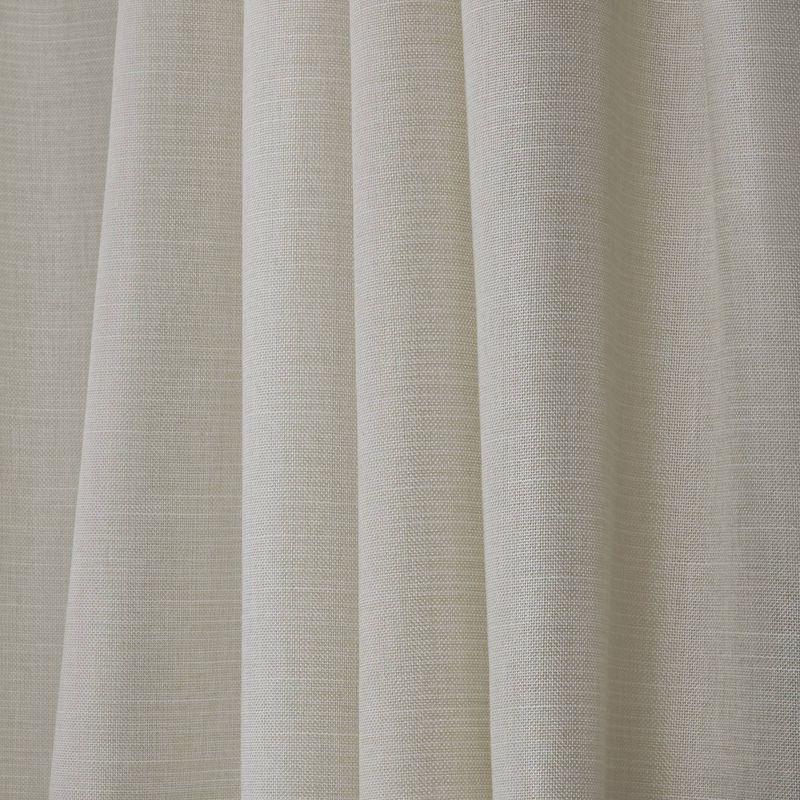 Nicole Miller Nicole Miller Faux Linen Slub Textured Hidden Tab/Rod Pocket Top Light Filtering Curtain Panel Pair (Set of 2)