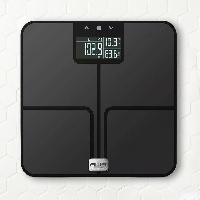 American Weigh Scales Digital Glass Bathroom Scale