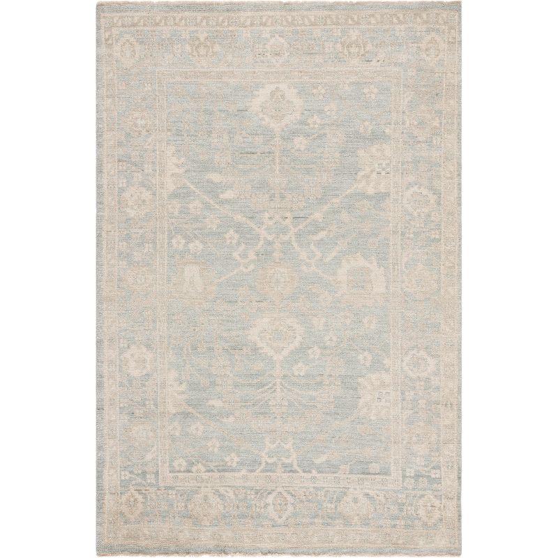 Izmir IZM134 Hand Knotted Area Rug - Light Blue/Ivory - 8'x10' - Safavieh