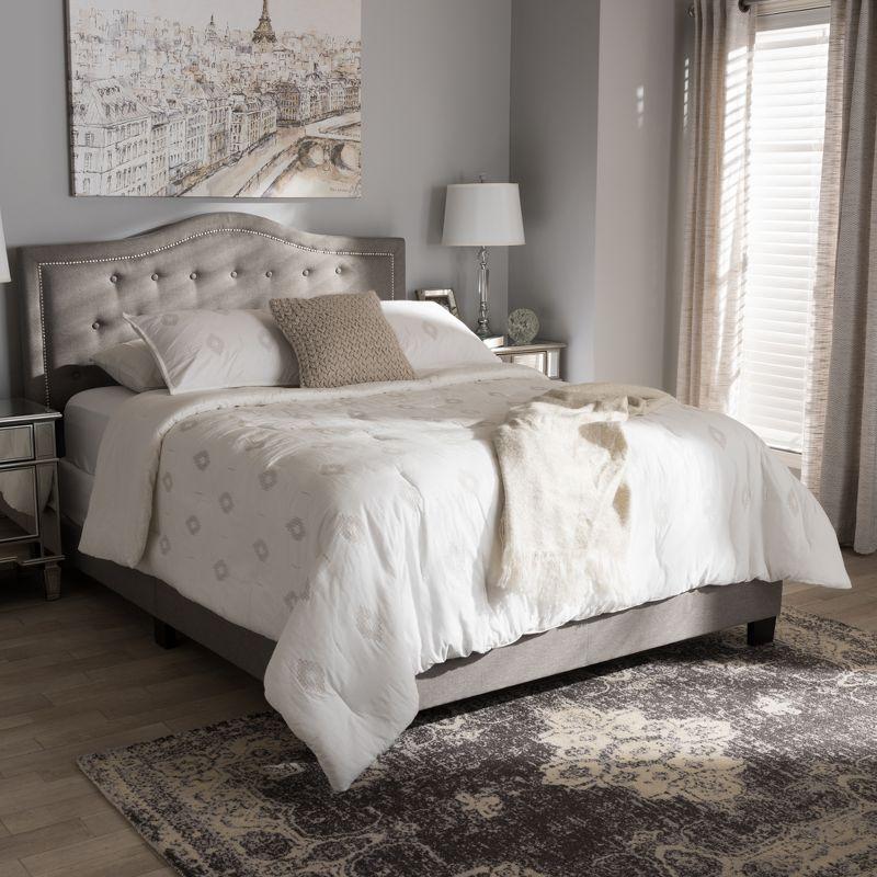 Emerson Modern and Contemporary Fabric Upholstered Bed - Baxton Studio