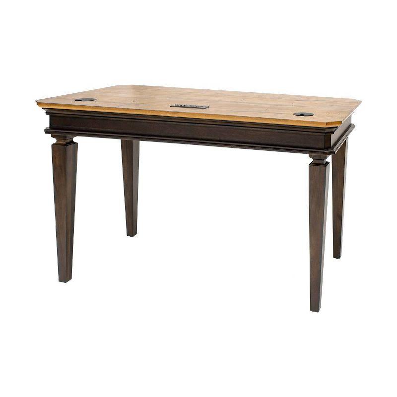 Martin Furniture Sonoma Writing Desk Brown: Stained Wood Finish, Metal Hardware, 54" Wide Desk with Drawer