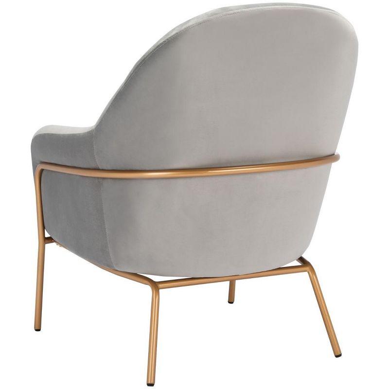 Eleazer Velvet Accent Chair  - Safavieh