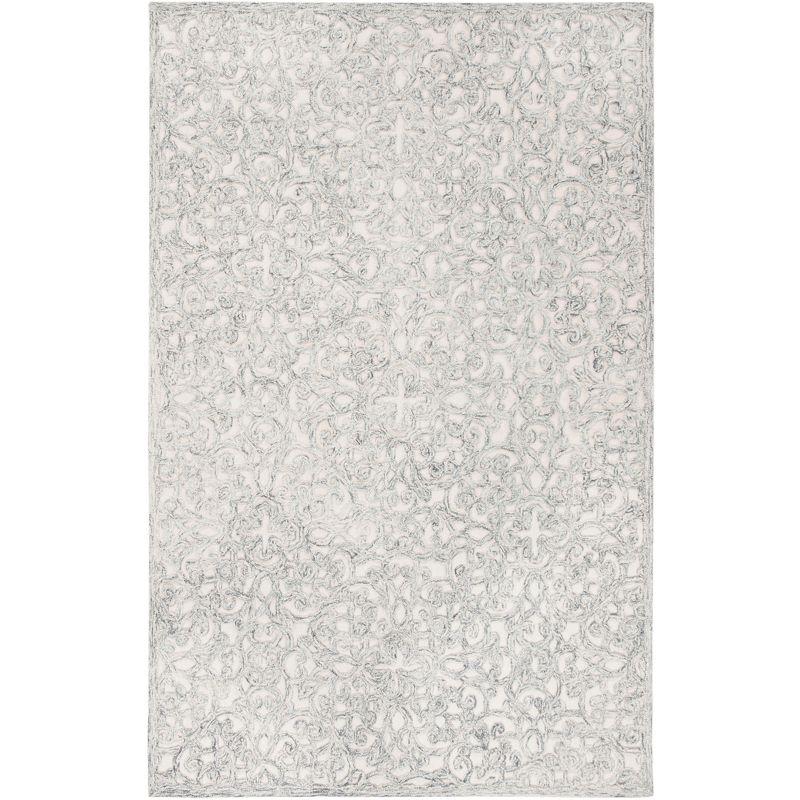 Trace TRC103 Hand Tufted Area Rug - Charcoal/Ivory - 6'x9' - Safavieh.