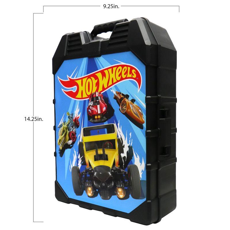 Hot Wheels 48- Car storage Case With Easy Grip Carrying Case, 48-car