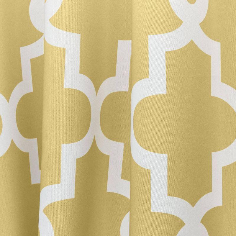 108"x84" Yellow Polyester Room Darkening Grommet Curtain Panel