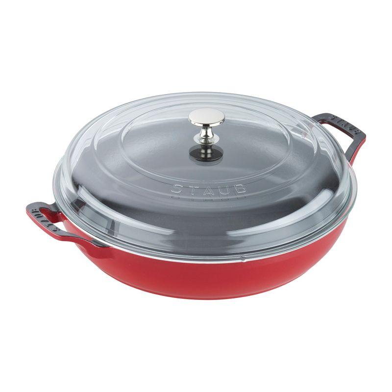 Staub Cast Iron 12-inch Braiser with Glass Lid