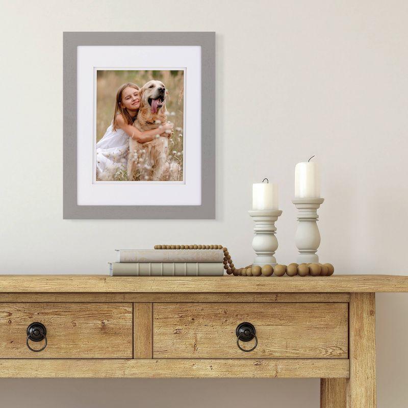 Gallery Solutions Wall Mount Double Airfloat Mat Picture Frame