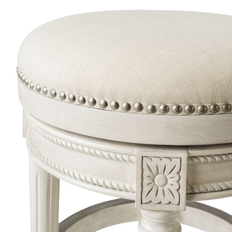 Maven Lane Maven Lane Pullman Backless Stool with Fabric Upholstery
