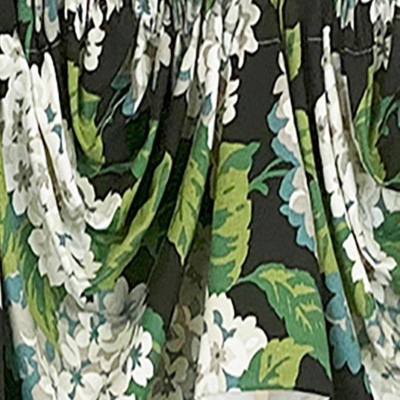 RLF Home Hydrangea Floral Cotton Swag Window Valance
