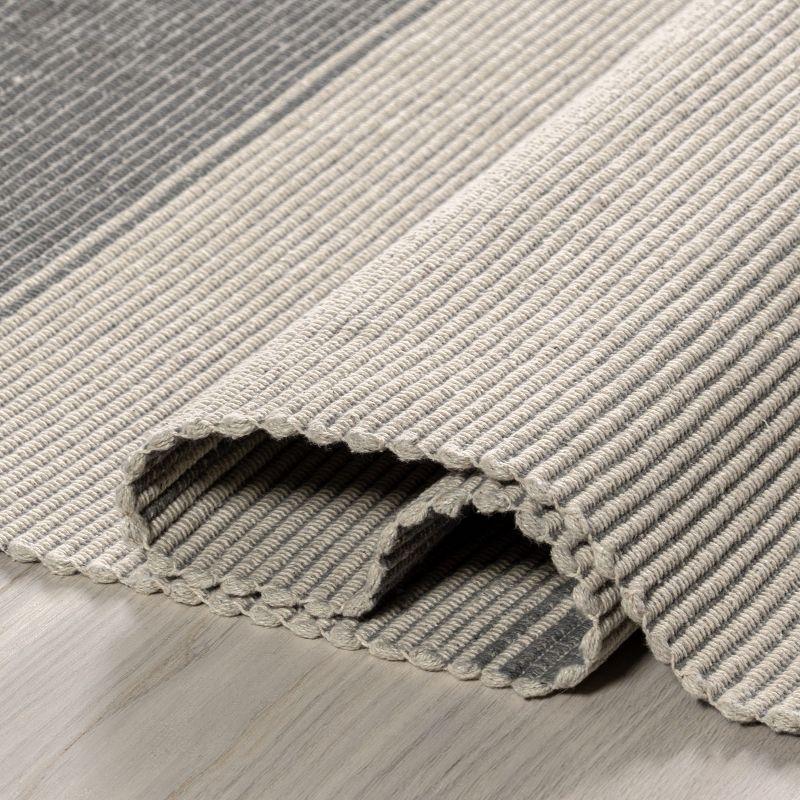 Ebern Designs Hertford Checked Cotton Area Rug