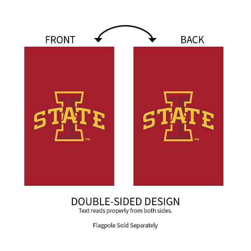 Evergreen NCAA Iowa State University Applique House Flag 28 x 44 Inches Outdoor Decor for Homes and Gardens