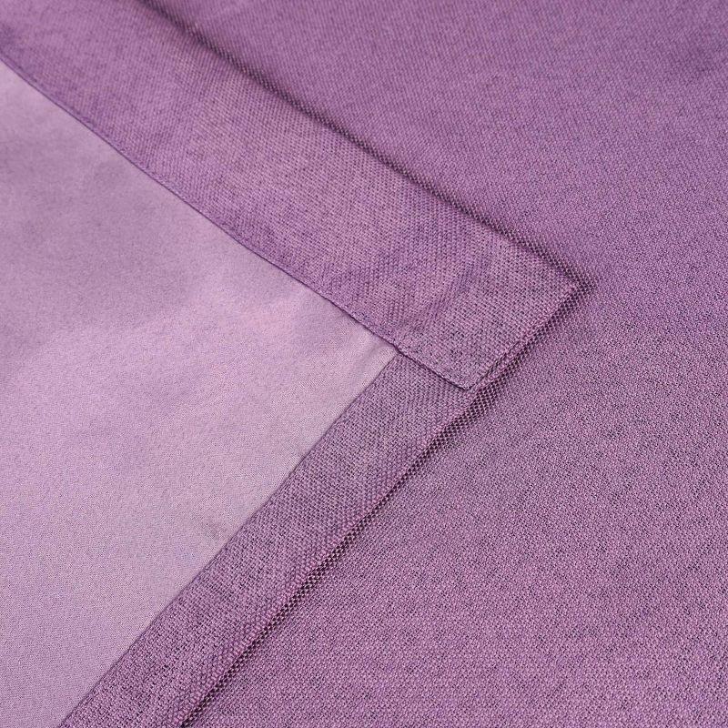 Gracie Oaks Evayah Modern Linen Inspired Classic Solid Room Darkening Curtain Panel (Set of 2)