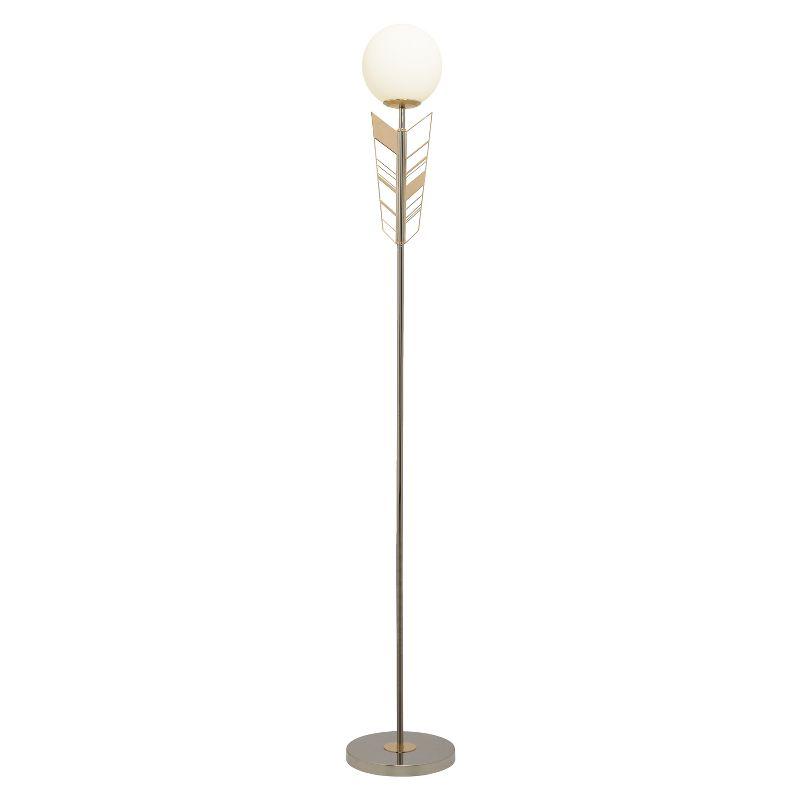 65.5"H Gladkowski Gold & Silver Candlestick Floor Lamp