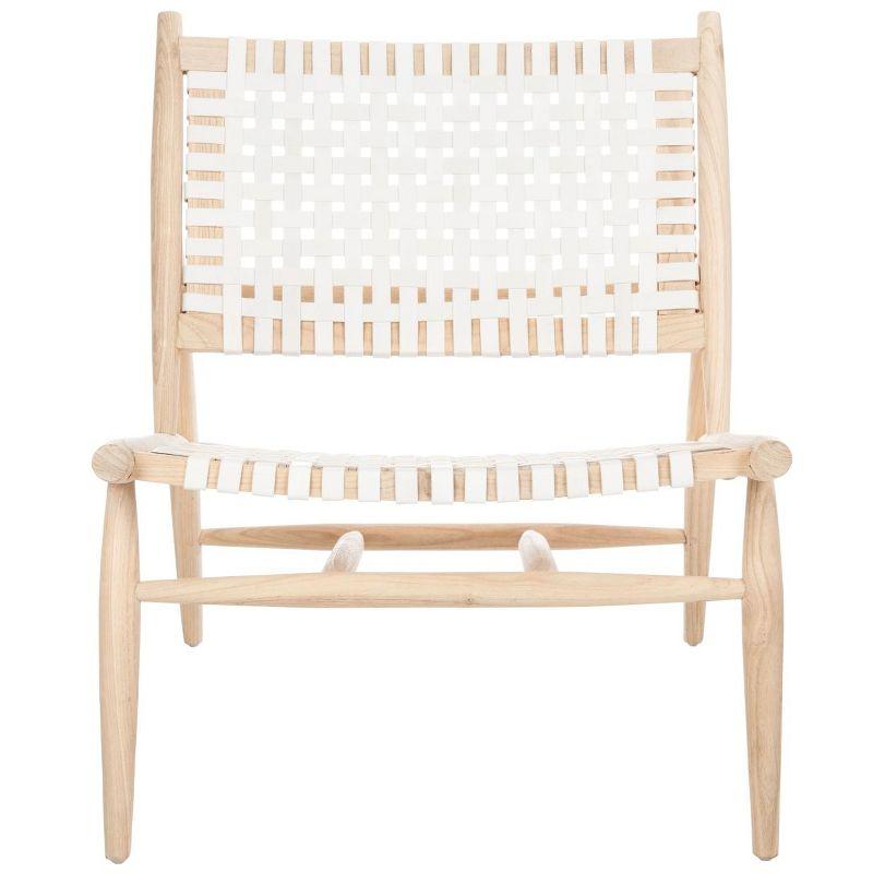 Soleil Accent Chair - ACH1001 - White/Natural - Safavieh
