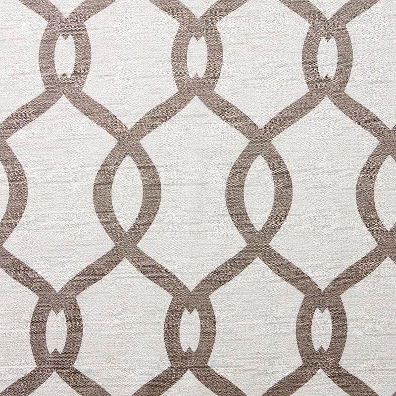 Set of 2 (84"x54") Kochi Linen Blend Grommet Top Window Curtain Panel Off White/Brown - Exclusive Home: Light Filtering Drapes