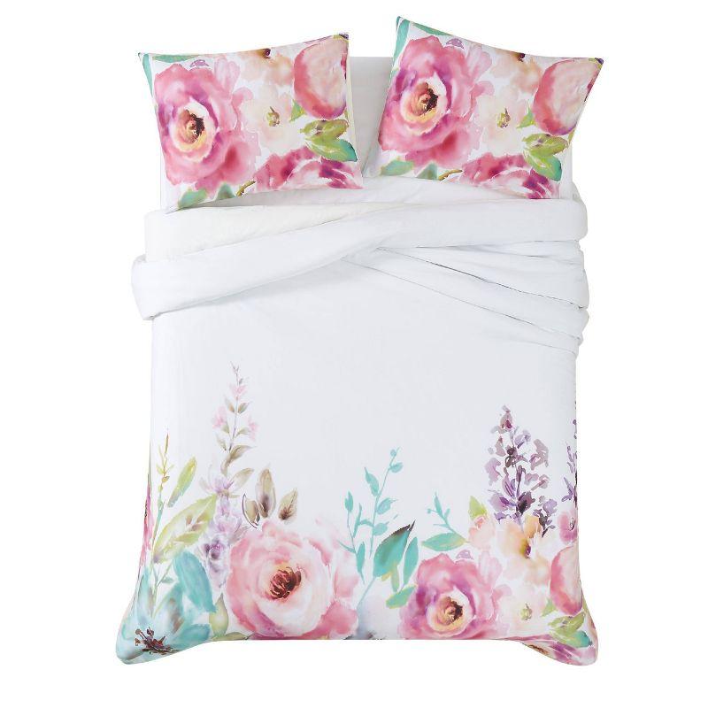 Christian Siriano Spring Flowers Duvet Cover Set