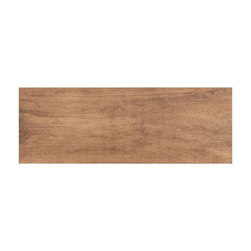Kate & Laurel All Things 18" x 8" Holt Wood Wall Shelf Rustic Brown - Decor: Modern Geometric Floating Storage