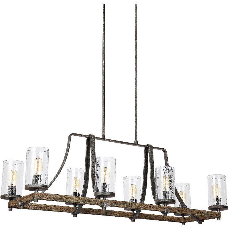 Steffens Wood & Iron Linear Chandelier (46")