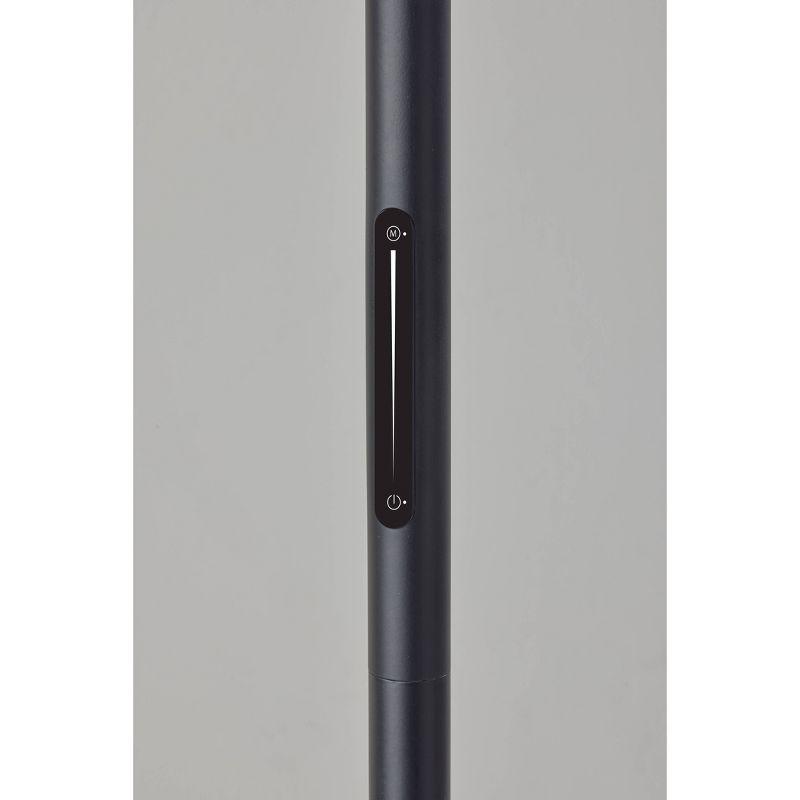 Adler Arc Floor Lamp Antique Brass - Adesso: Adjustable, Mid-Century Modern, ETL Listed