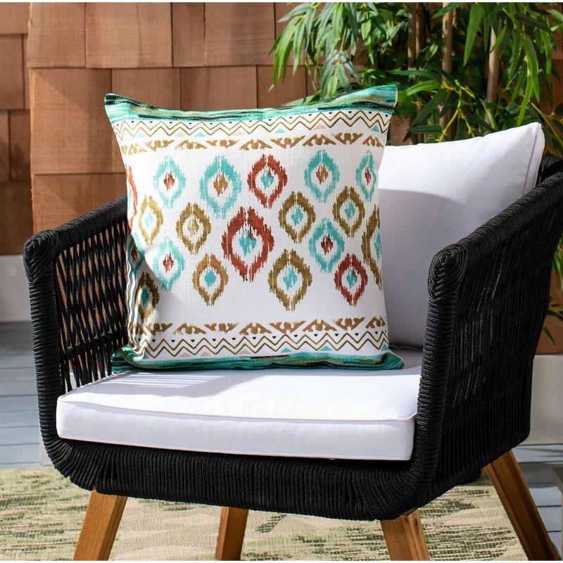 Cisneros Ikat Polypropelene Reversible Throw Pillow