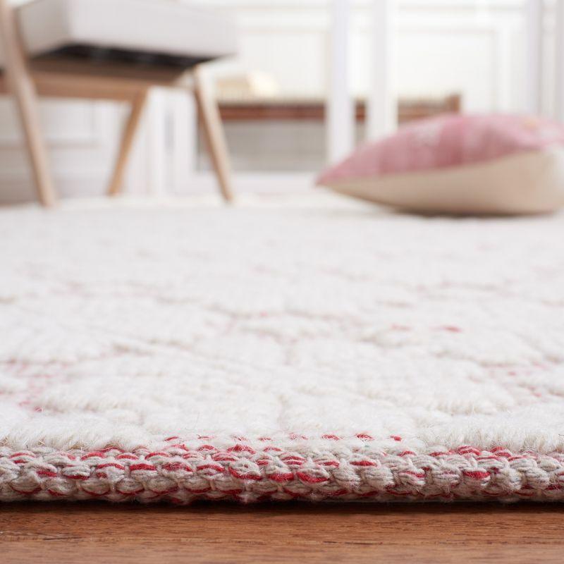 Vermont VRM303 Hand Woven Area Rug - Ivory/Red - 4'x6' - Safavieh.
