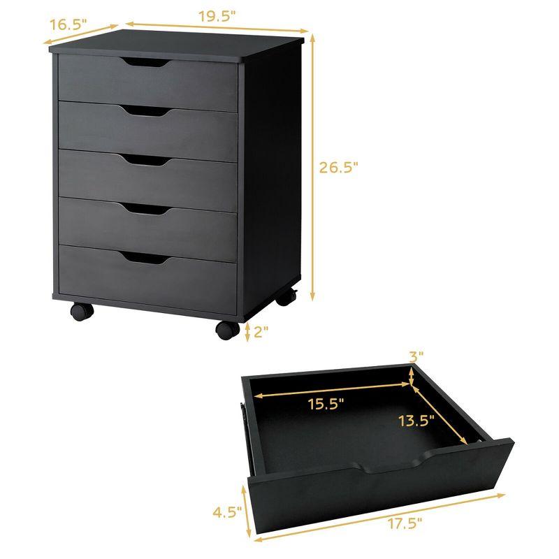 Rebrilliant Jarratt 5 Drawer Storage Drawer