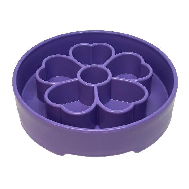 Flower Design eBowl Enrichment Slow Feeder Bowl for Dogs