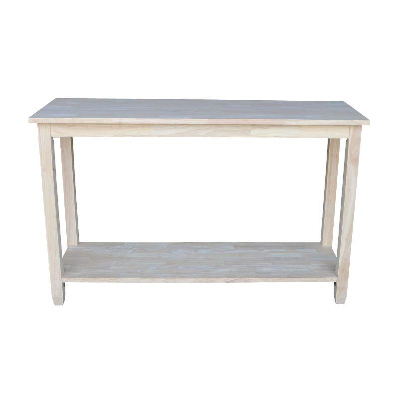International Concepts Solano Console Server Table : Hardwood Sofa Table, Foyer Shelf, Spot Clean