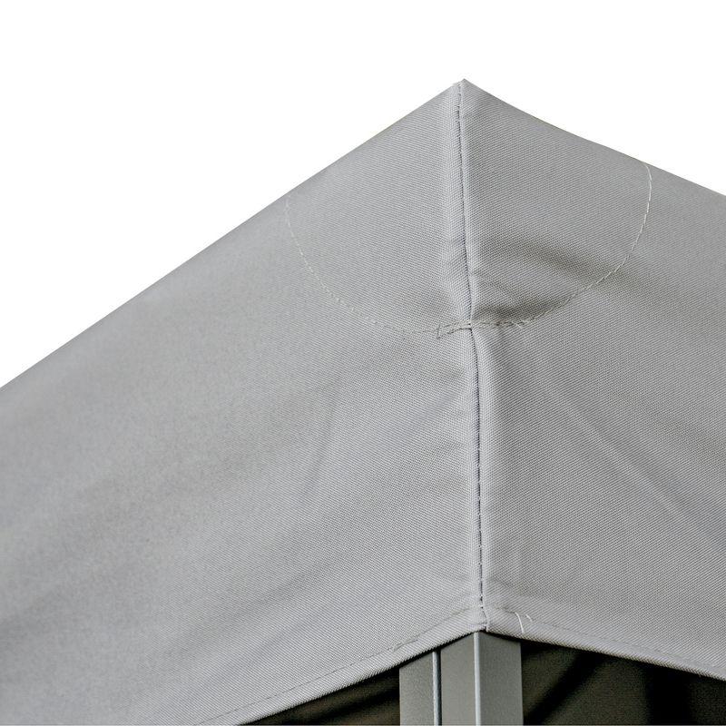 Outsunny Gazebo Replacement Canopy for Model 01 -0153, 2-Tier Top Cover for 9.84' x 9.84' Outdoor Gazebo, Gray (TOP ONLY)