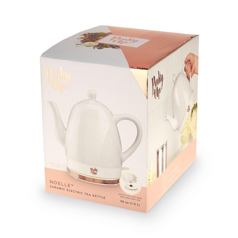 Pinky Up Noelle 1.5 Quarts Ceramic Electric Tea Kettle