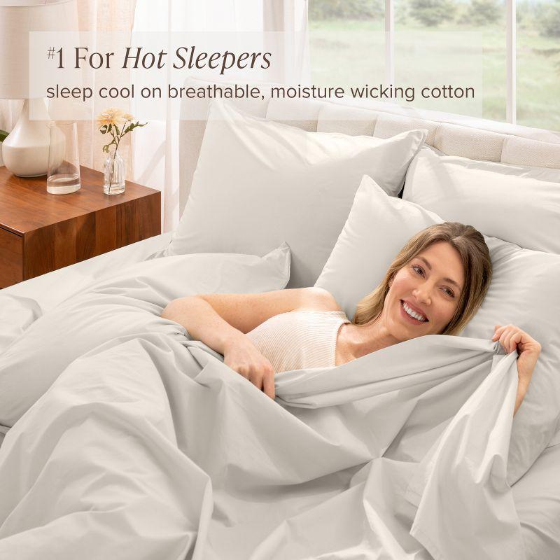 Bare Home 100% Cotton Percale Sheet Set