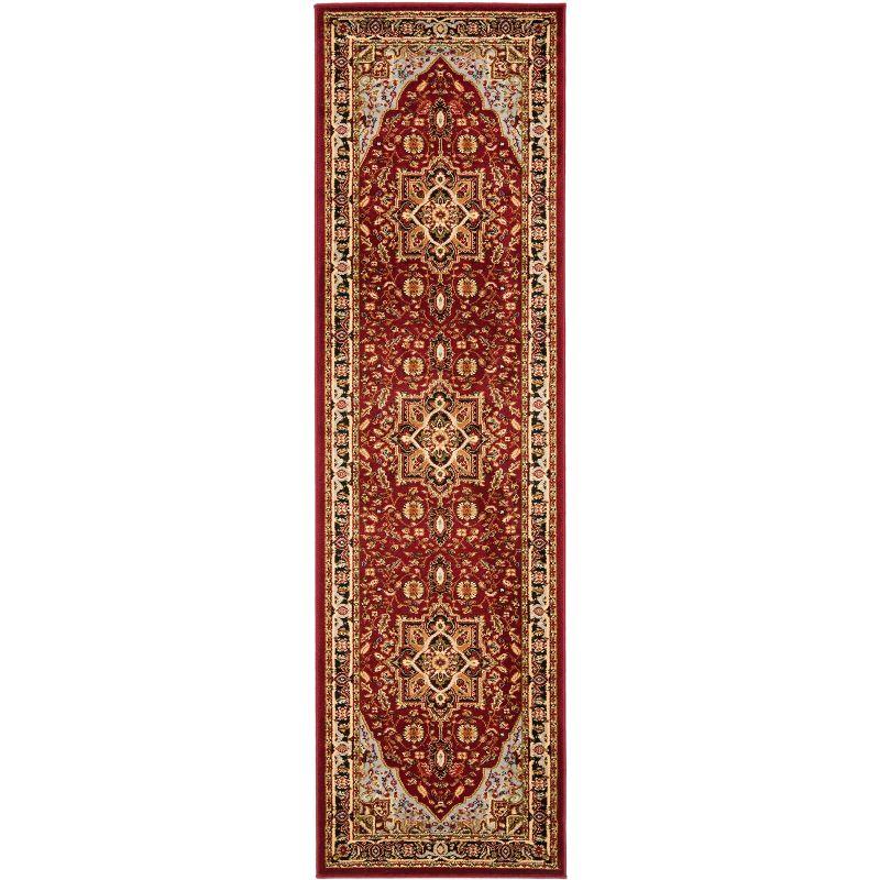 Lyndhurst Heriz LNH330 Power Loomed Runner Rug - Red/Black - 2'3"x8' - Safavieh
